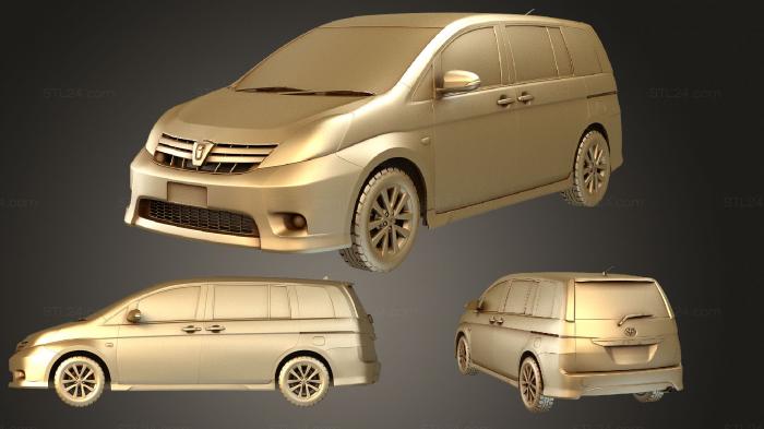 Автомобили и транспорт (Toyota Isis 2012, CARS_3658) 3D модель для ЧПУ станка